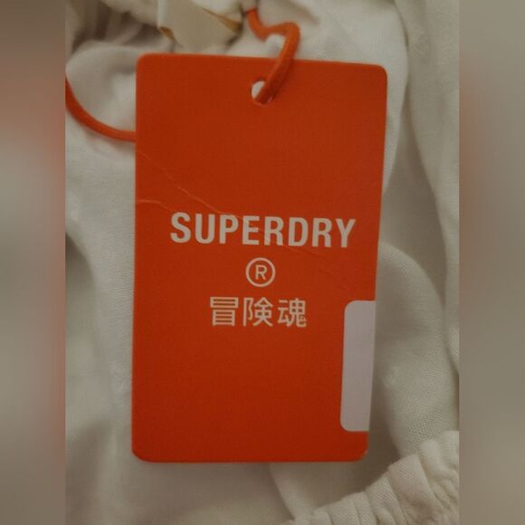 NWT Superdry Ameera Off The Shoulder Top Size 6 - Picture 14 of 15
